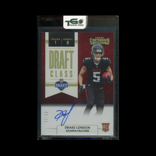 Drake London 2022 Panini Contenders Football Draft Class Autograph 2/22